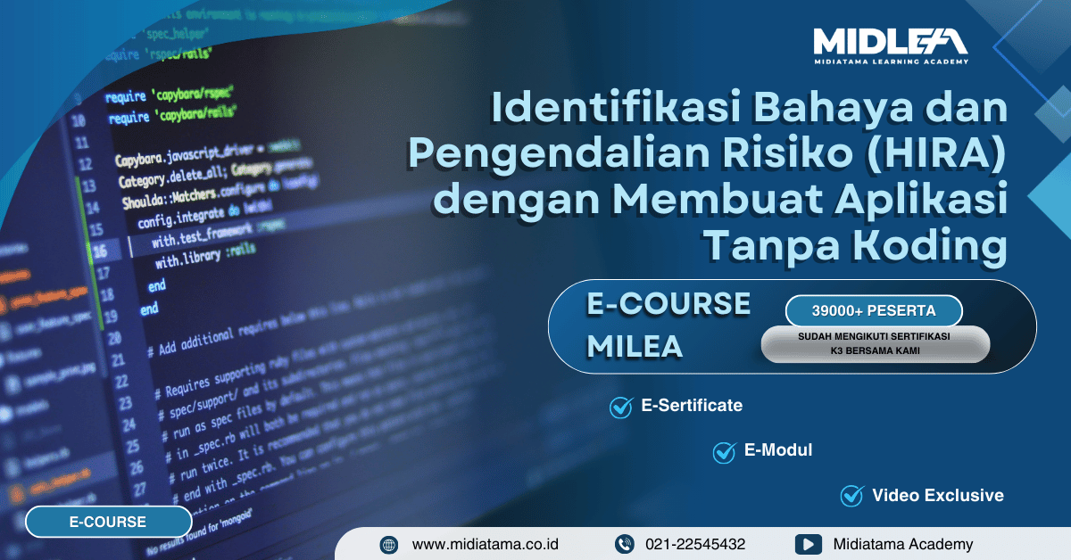  Identifikasi Bahaya dan Pengendalian Risiko (HIRA) dengan Membuat Aplikasi Tanpa Koding